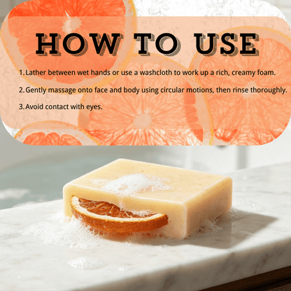 Cili Pear & Grapefruit Face & Body Bar - Elsvart