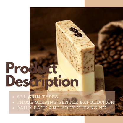 Coffee Ground Face & Body Bar - Elsvart