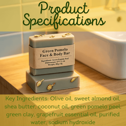 Green Pomelo Face & Body Bar - Elsvart