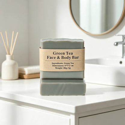 Green Tea Face & Body Bar - Elsvart