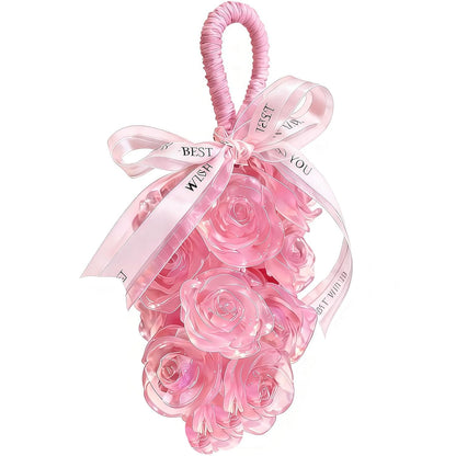 Rose Soap on Rope Cute Shaped Handwashing Grapes Soap Bar