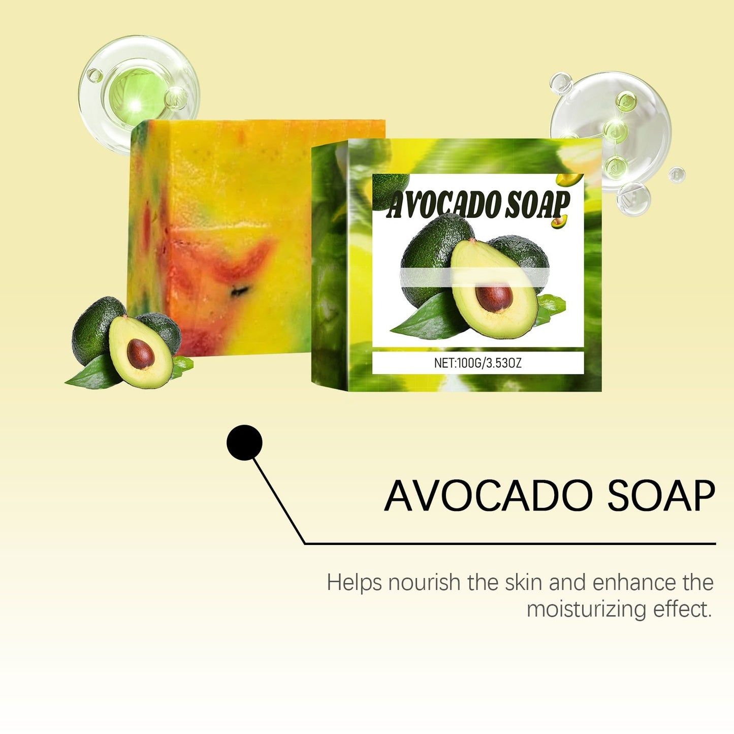 Wood Oil Fruit Soap Bar for All Skin Types