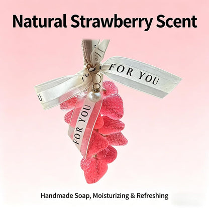 Strawberry Soap&Grape Handmade Juicy Suds FruitSoap on a Rope