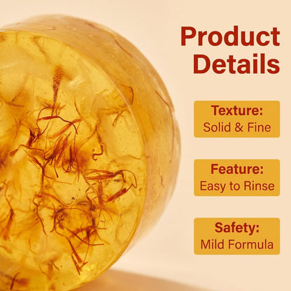 Natural Safflower Flower Extract Cleansing Bar