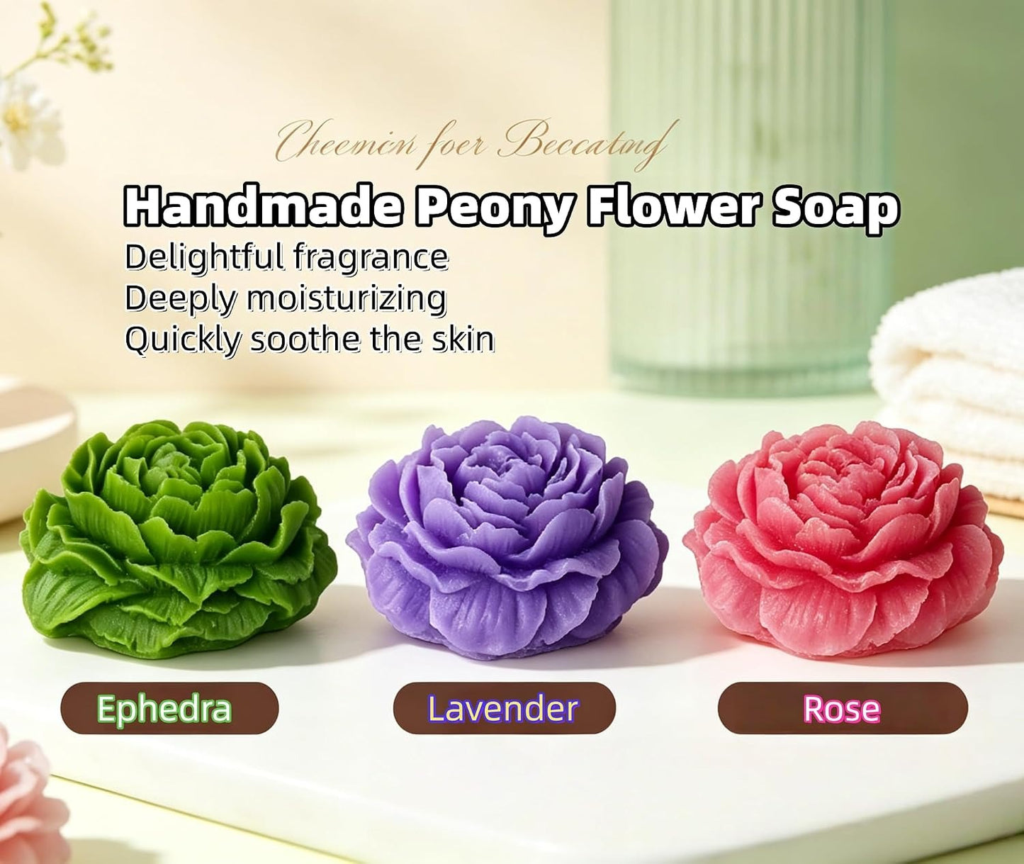 Lavender Scented Natural Soap Bars for Women