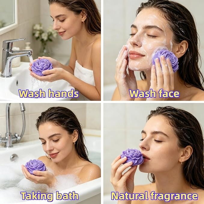 Lavender Scented Natural Soap Bars for Women