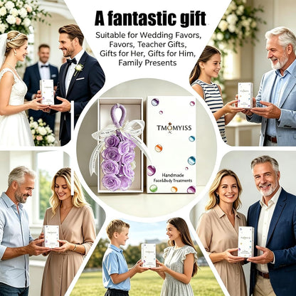 Rose Soap on Rope Cute Shaped Handwashing Grapes Soap Bar