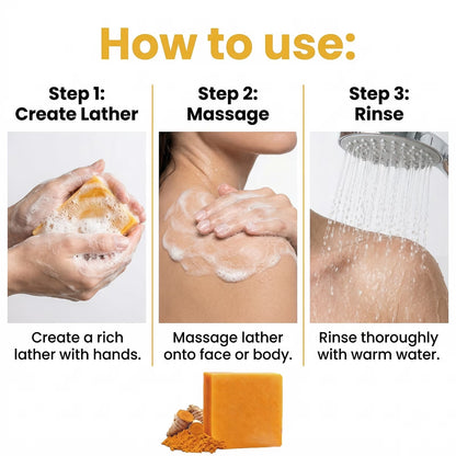Organic Turmeric Natural Face Wash Soap