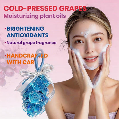 Rose Soap on Rope Cute Shaped Handwashing Grapes Soap Bar