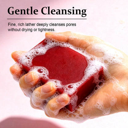 Natural Cherry Cleansing Soap for Face and Body