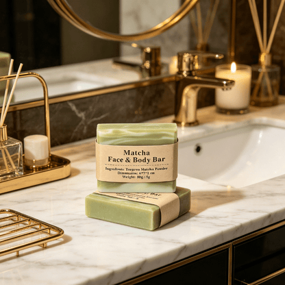 Matcha Face & Body Bar - Elsvart