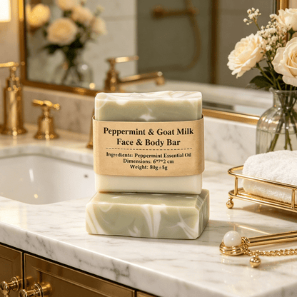 Peppermint & Goat Milk Face & Body Bar - Elsvart
