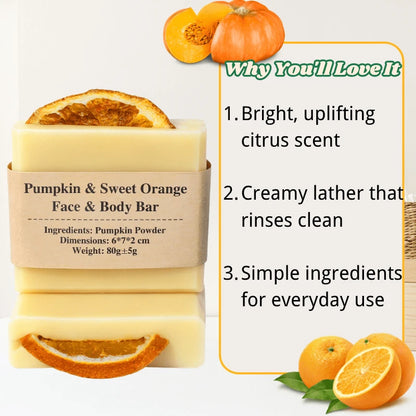Pumpkin & Sweet Orange Face & Body Bar - Elsvart