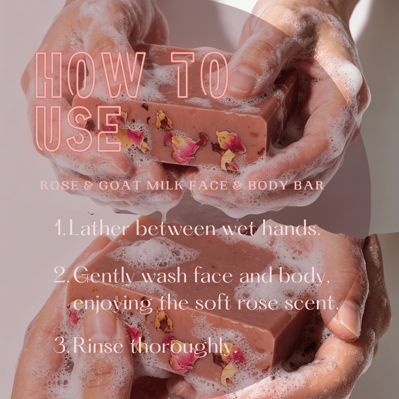Rose & Goat Milk Face & Body Bar - Elsvart