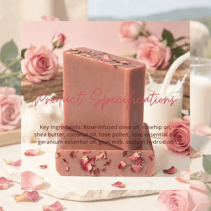 Rose & Goat Milk Face & Body Bar - Elsvart