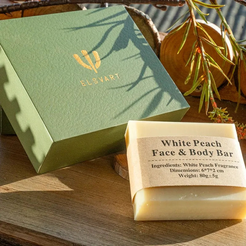 White Peach Face & Body Bar - Elsvart