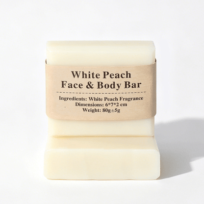 White Peach Face & Body Bar - Elsvart
