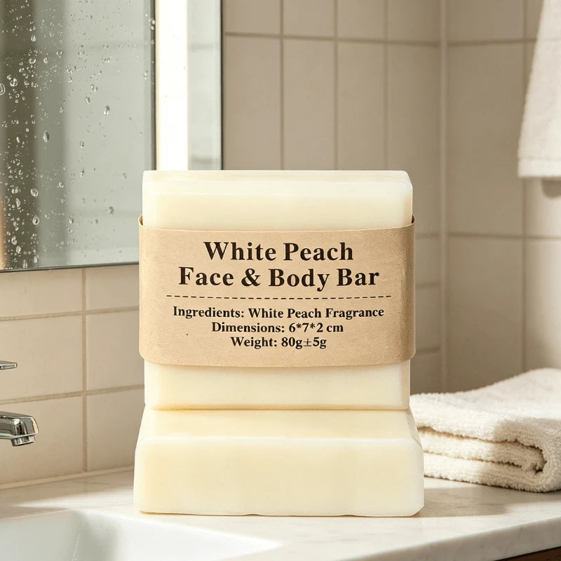 White Peach Face & Body Bar - Elsvart