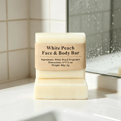 White Peach Face & Body Bar - Elsvart