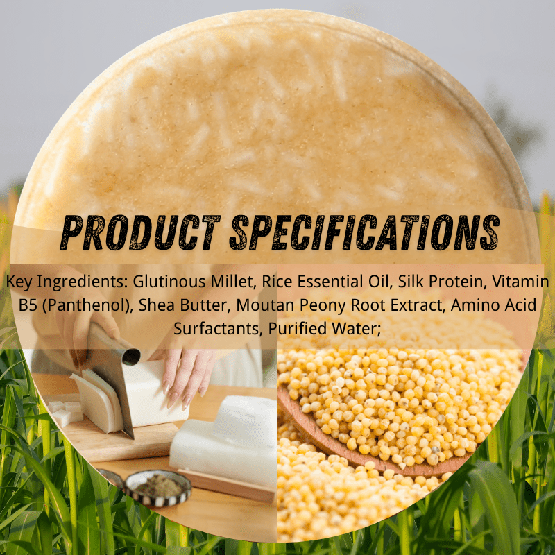 Yellow Millet Solid Shampoo Bar - Elsvart