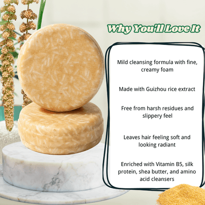 Yellow Millet Solid Shampoo Bar - Elsvart